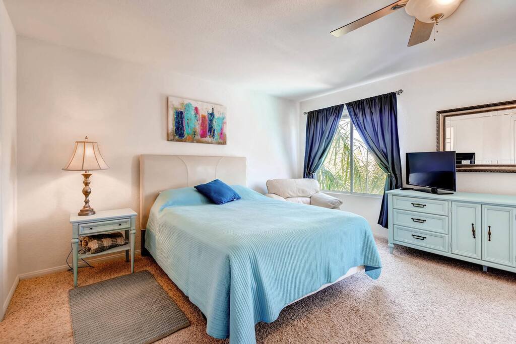 Master bedroom with master bathroom.
