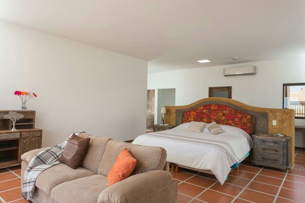 Master suite, artisan furniture crafted in Guadalajara