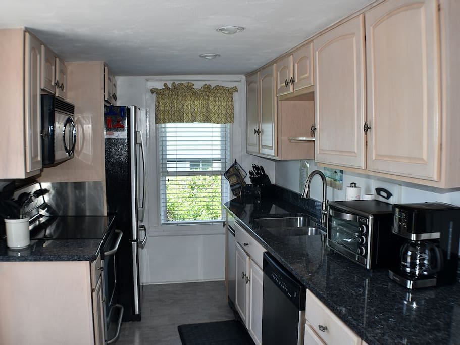 One of the renovated kitchens