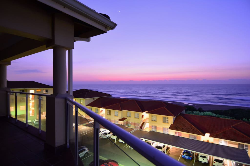 View from the patio at sunrise.