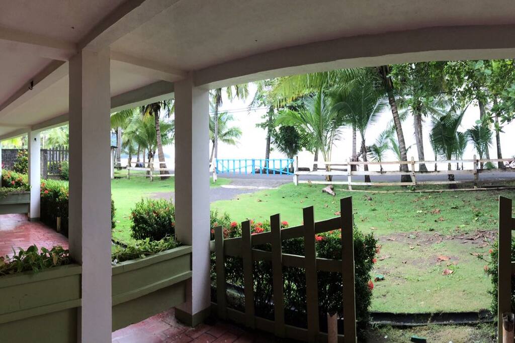 View to beach from the front porch