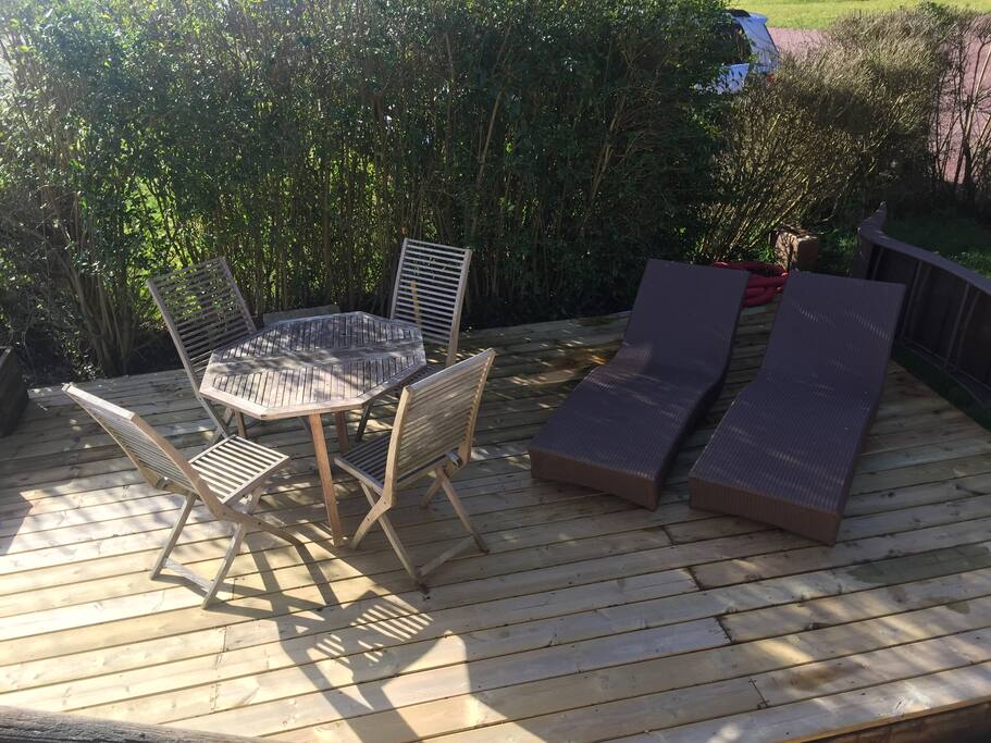 terrasse ensoleillée