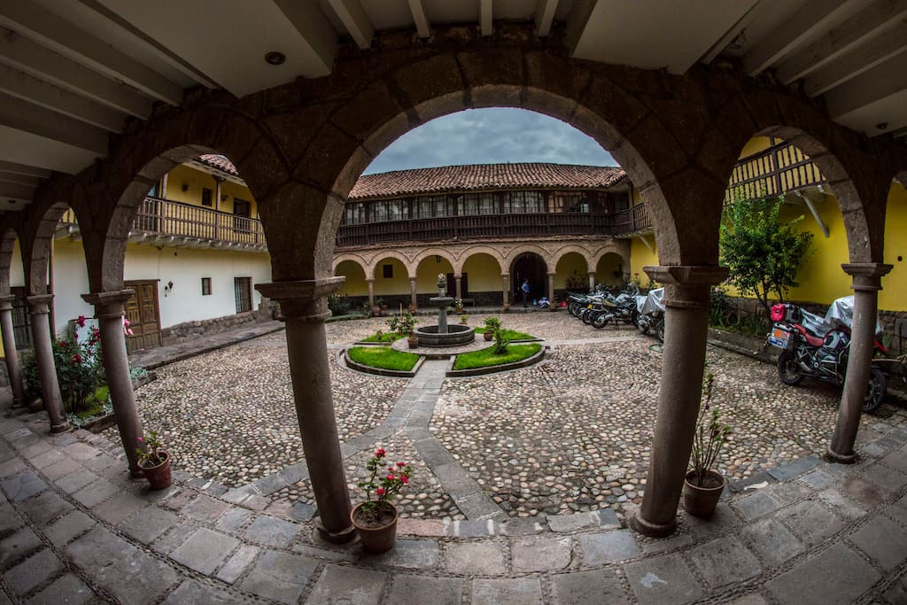 Patio of this 300 year old colonial house