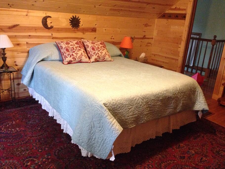Large 13 x 16 bedroom with queen size Tempur Pedic bed .