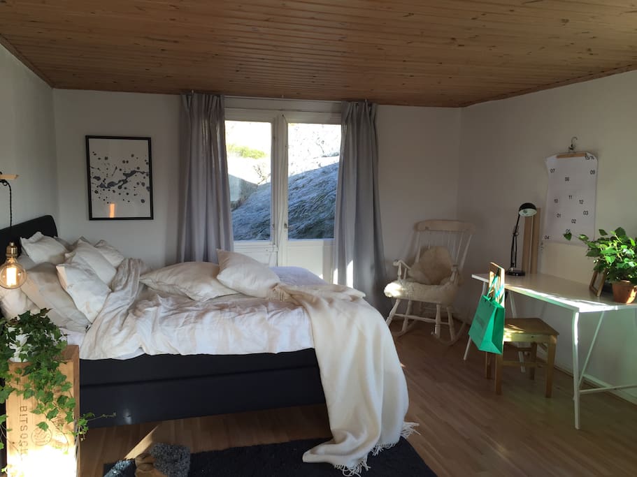 Bedroom and working area