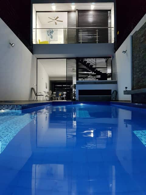 Modern House with a private pool house