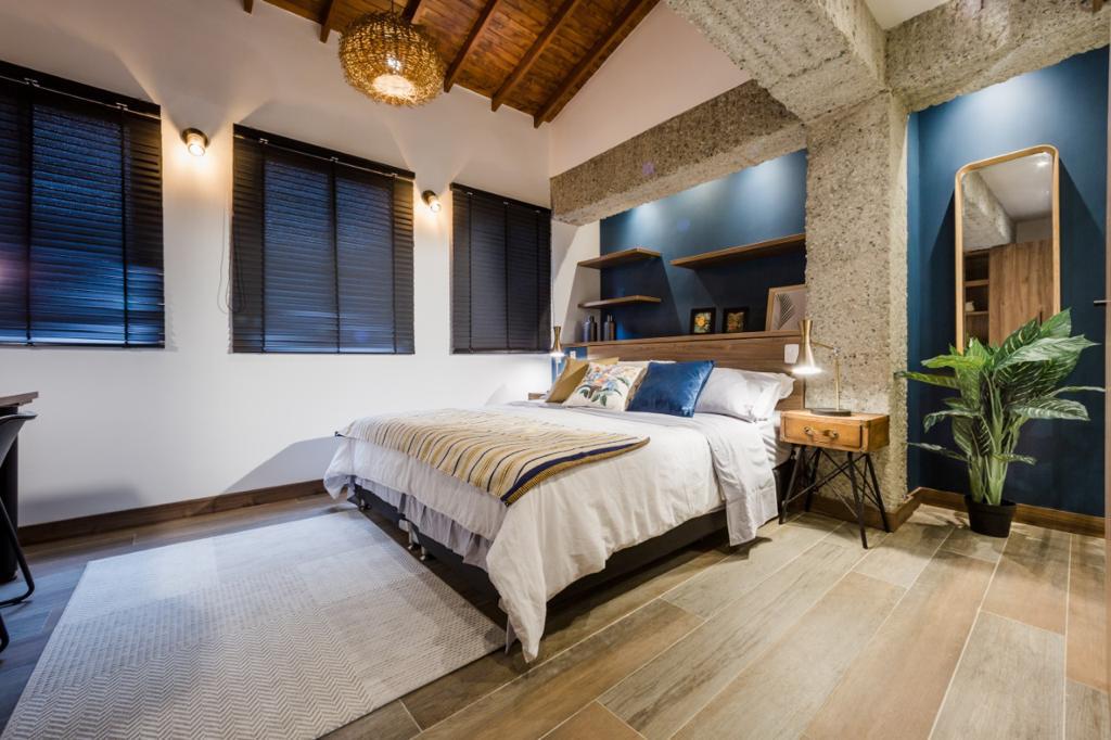 Dormitorio principal con aire acondicionado, SmartTV, baño privado.