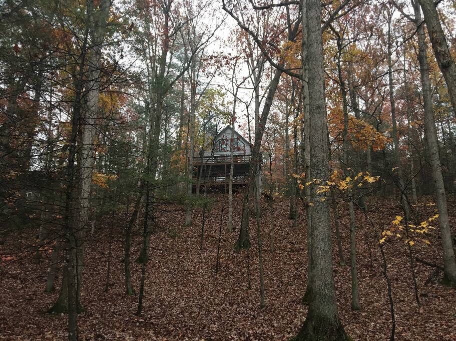 View of house from the lake