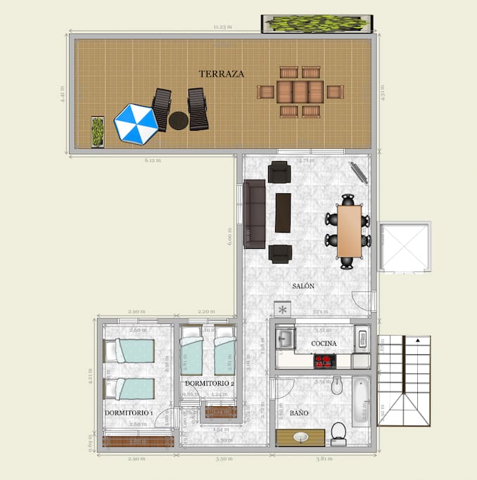 Plano del apartamento