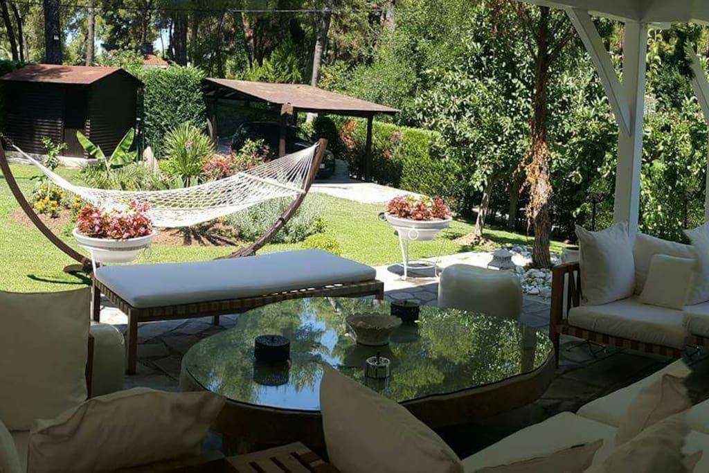 View of the beautiful garden
