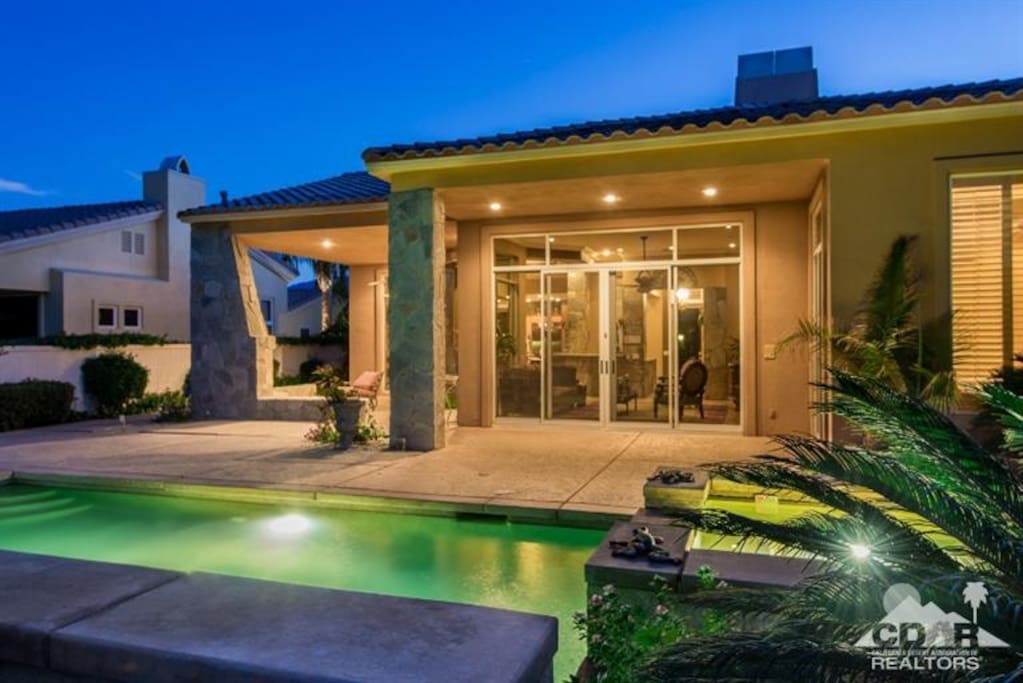 Heated Pool and Jacuzzi in the backyard.(Small fee of $15 is assessed per day during the months of November-March for heating the pool, no charge for Jacuzzi.)