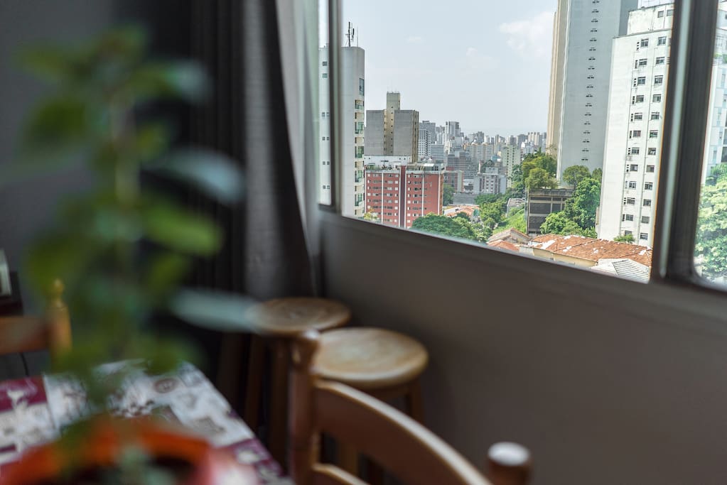 Vista da janela.
Window view.