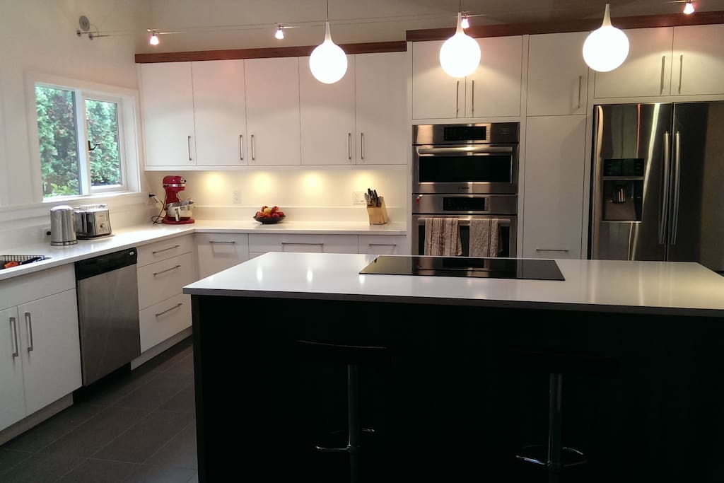 You are most welcome to use the completely modernized kitchen . We kept the original layout but brought it really right up to date.
