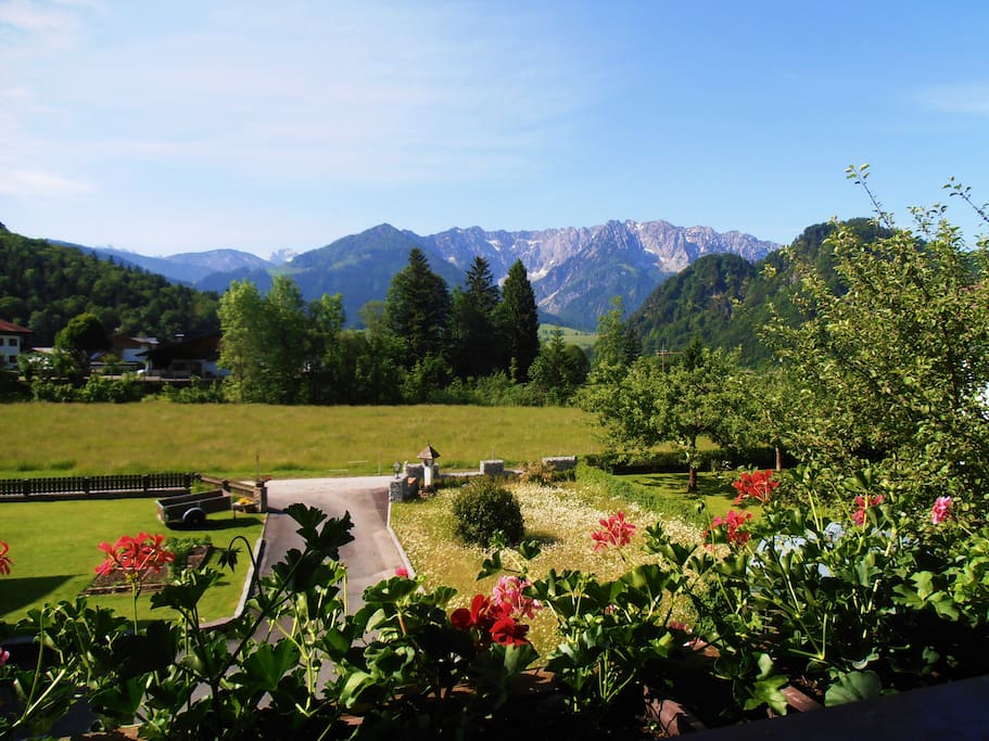 wunderbarer Ausblick zum Kaisergebirge