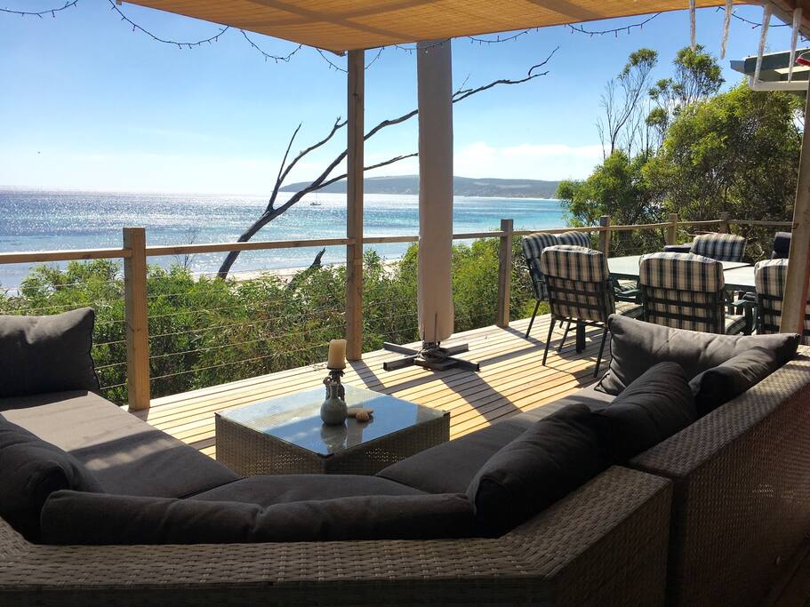Relax on the deck with a coffee & a good book