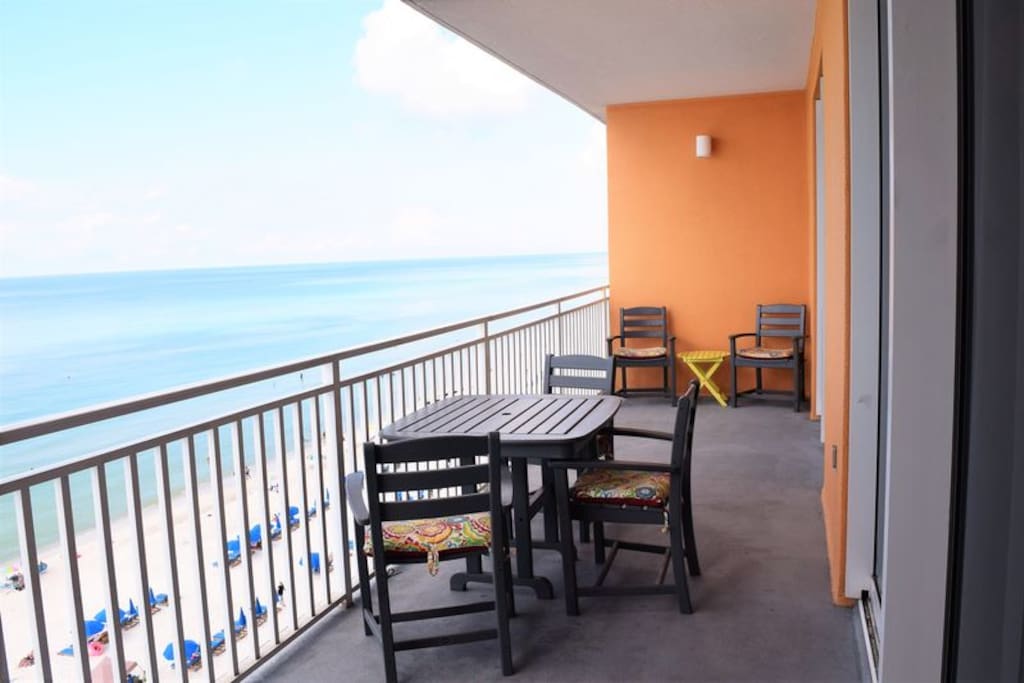Sip Margaritas and watch the sunset on you very own private balcony!