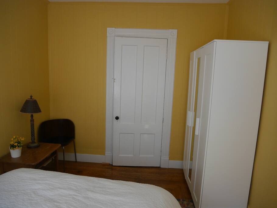 Wardrobe with shelves for hanging and storing clothes