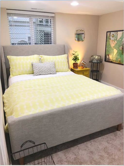 Your comfortable bed with mattress topper so it is especially cozy!