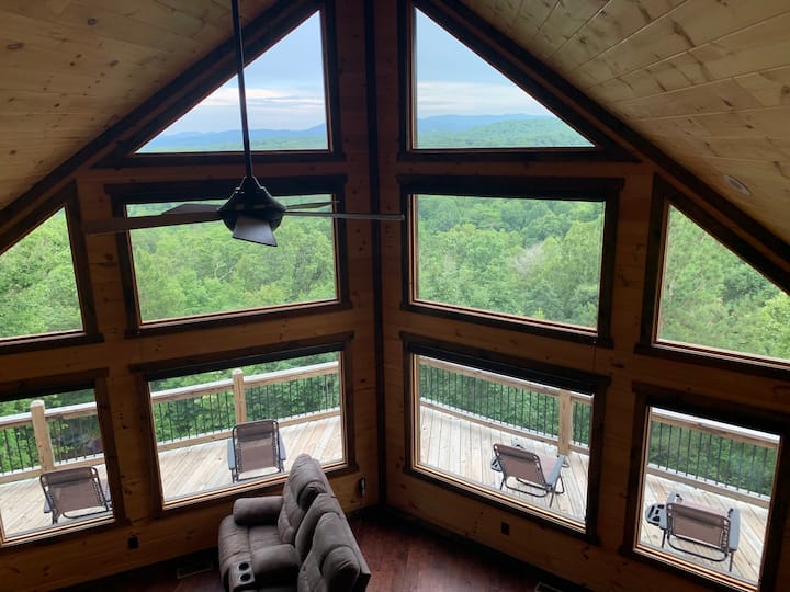 View from inside cabin