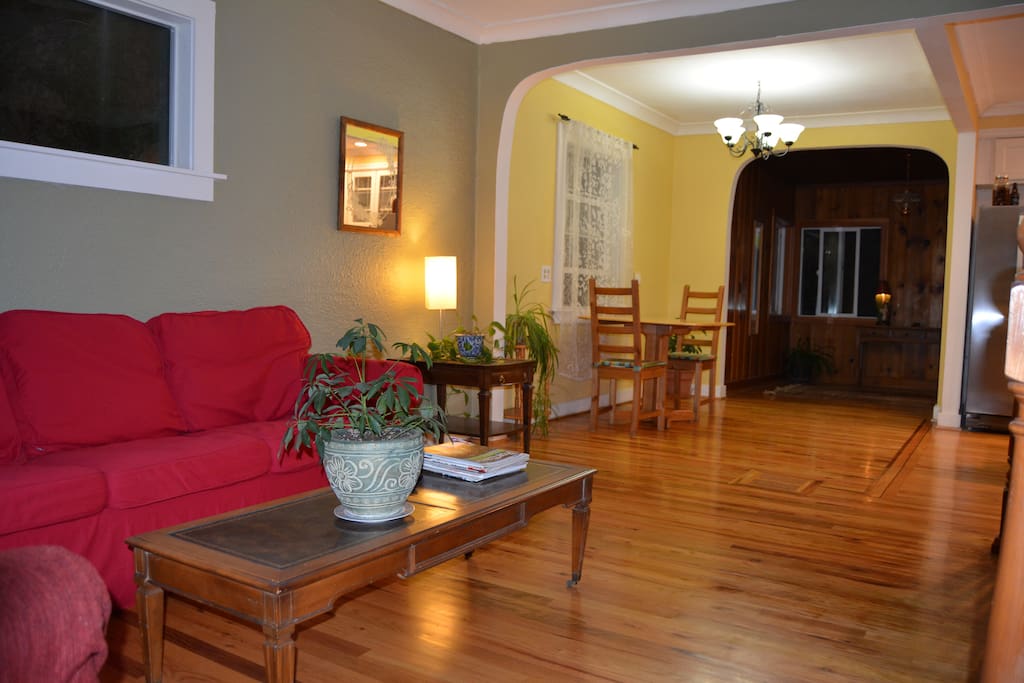 Open living room over looking front yard