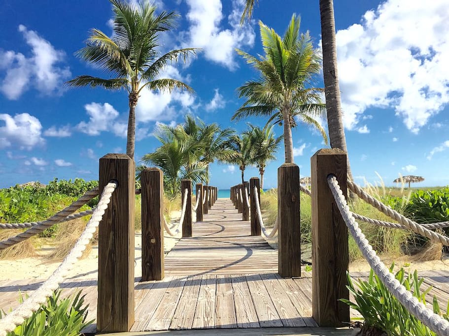 Boardwalk to beach