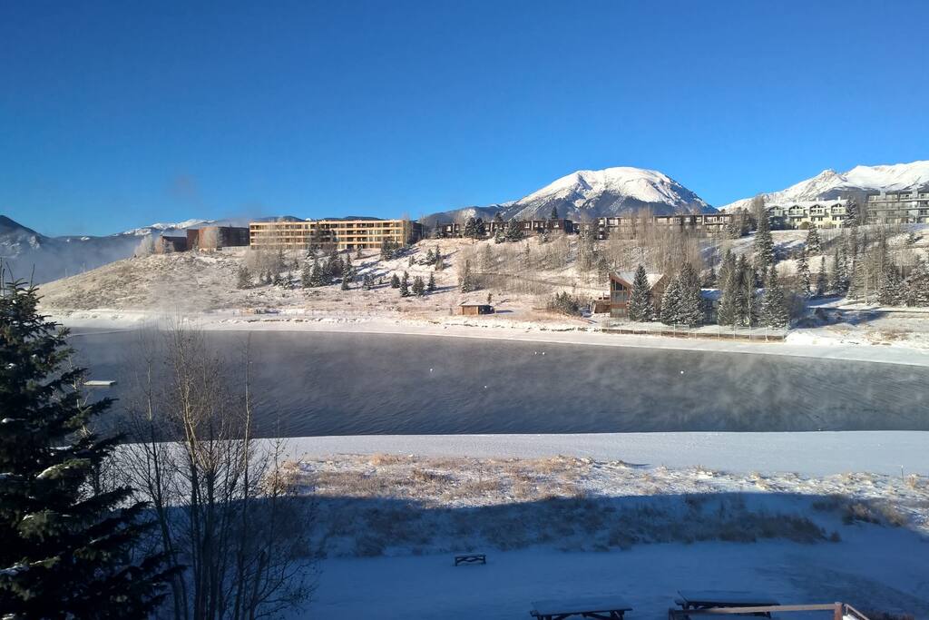 Have a warm coffee or cocoa and enjoy to views from your balcony.