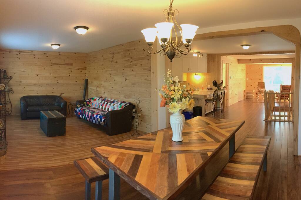 Dining and living room