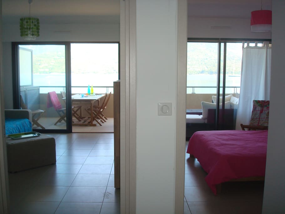 chambre et pièce à vivre