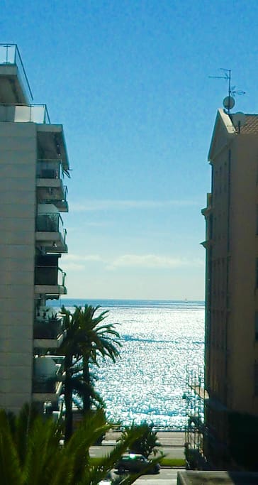 Enjoy staring at the azure sea from the balcony
