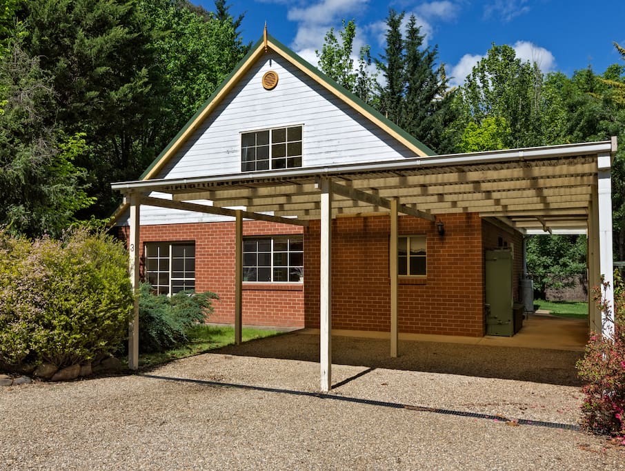 Double carport double storey house