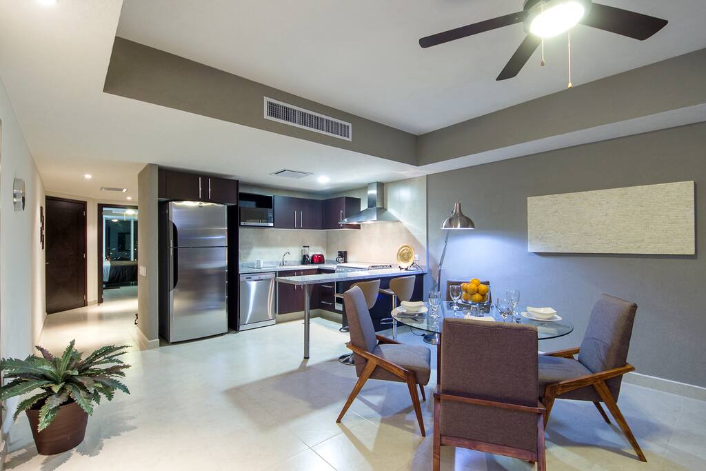 Dining Area and kitchen