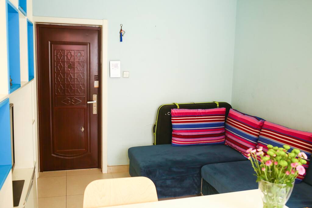 Comfy Pull-out Couch in Living Area
