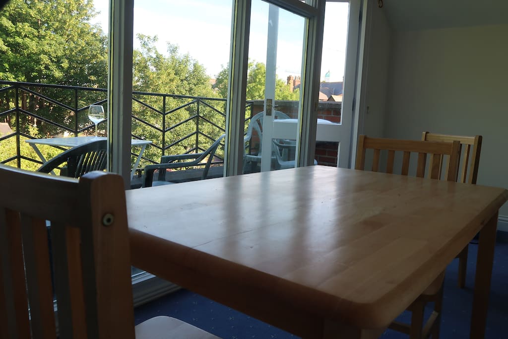 Chilled out eating area