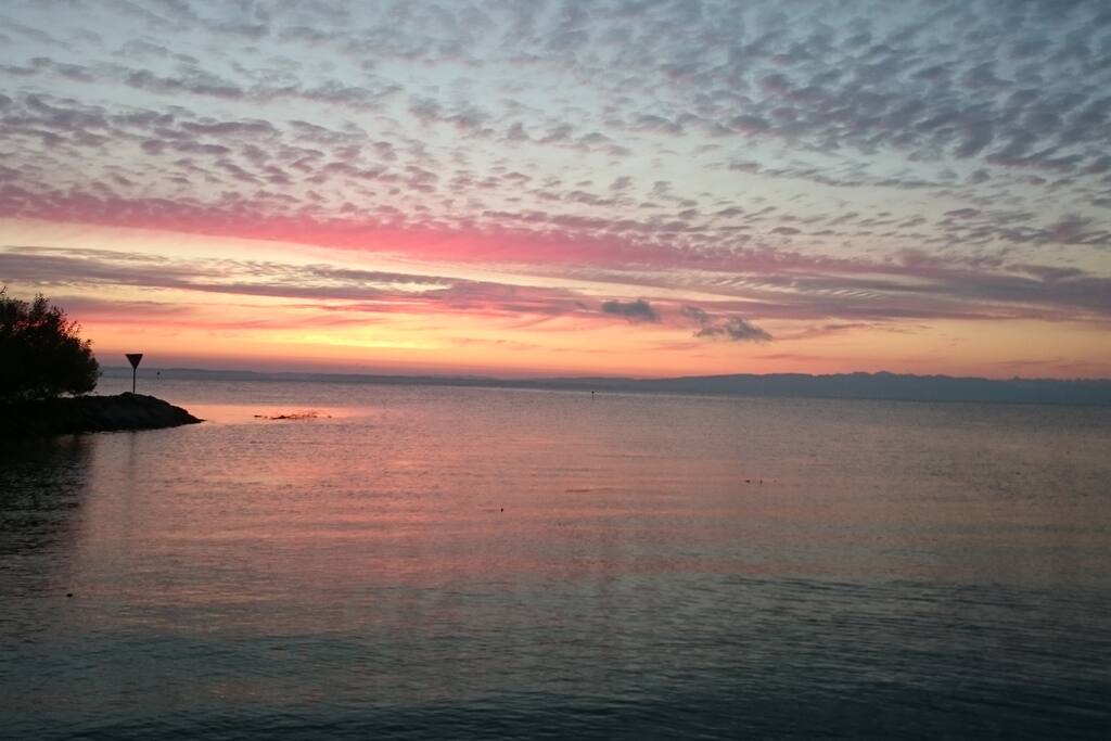 Sonnenuntergang in der Salmsacher Bucht