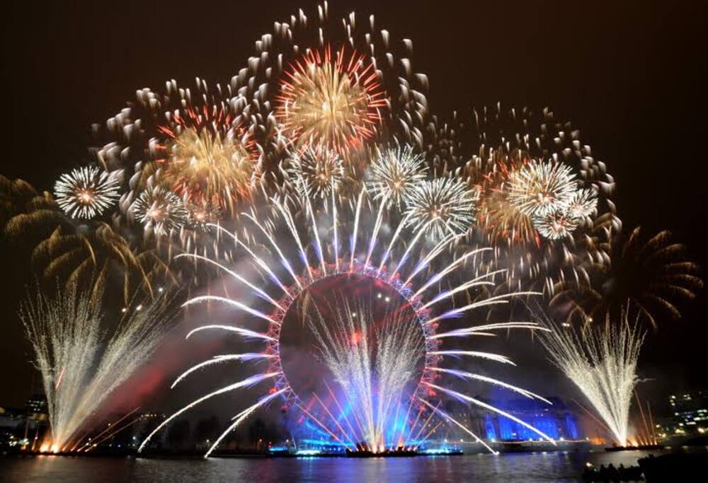Fogos de fim de Ano na Praia