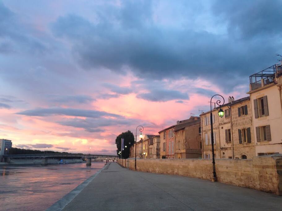 Au bord du Rhône...