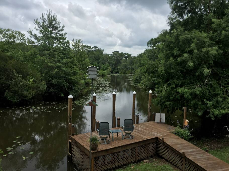 View of Bayou from Deck.