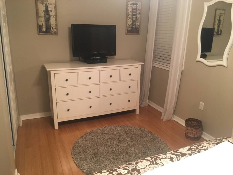 Room comes with cable TV
