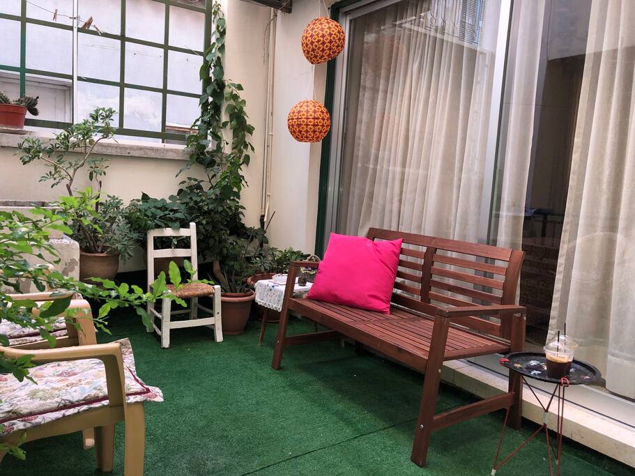 patio/ indoor garden
Use by the ground floor