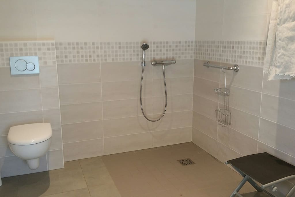 Salle de bain La Grange, lavabo, douche, WC privatifs