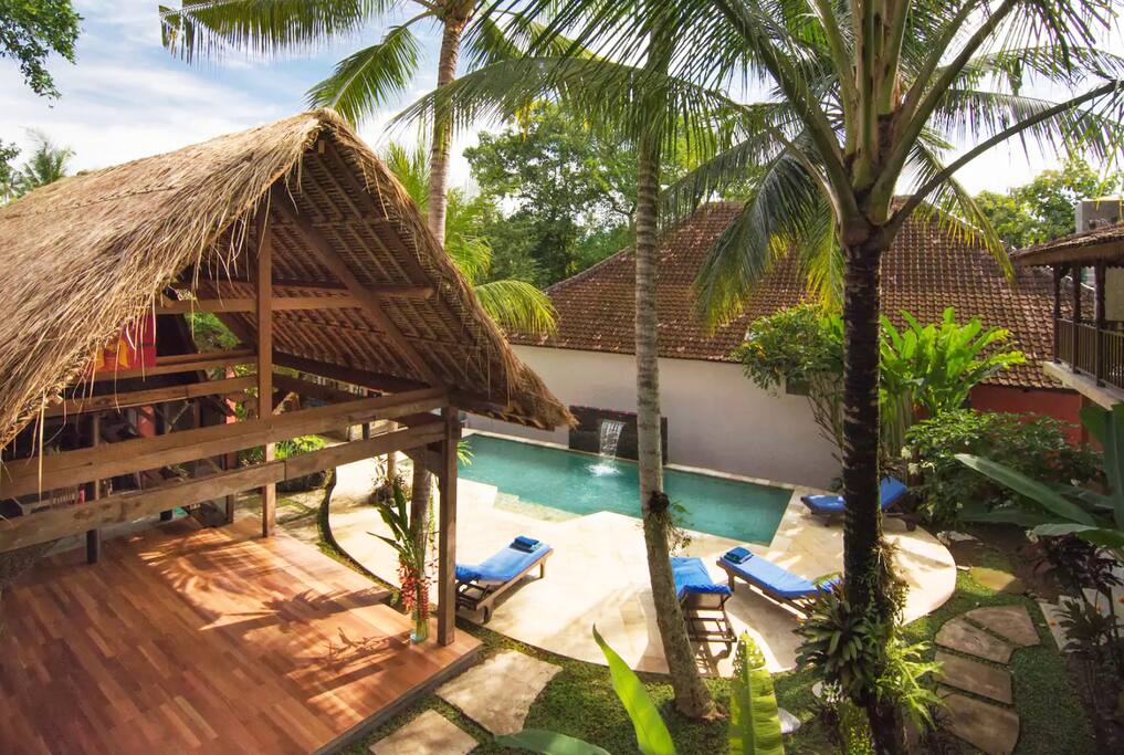 Our beautiful new Yoga Shala at the center of the Sanctuary.