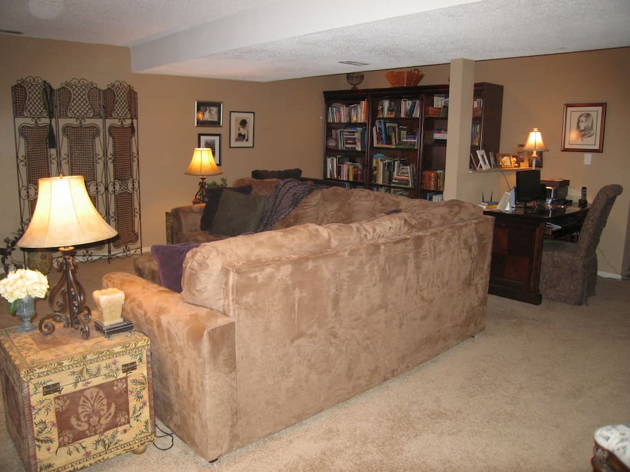 This is your own private living room to relax during your stay