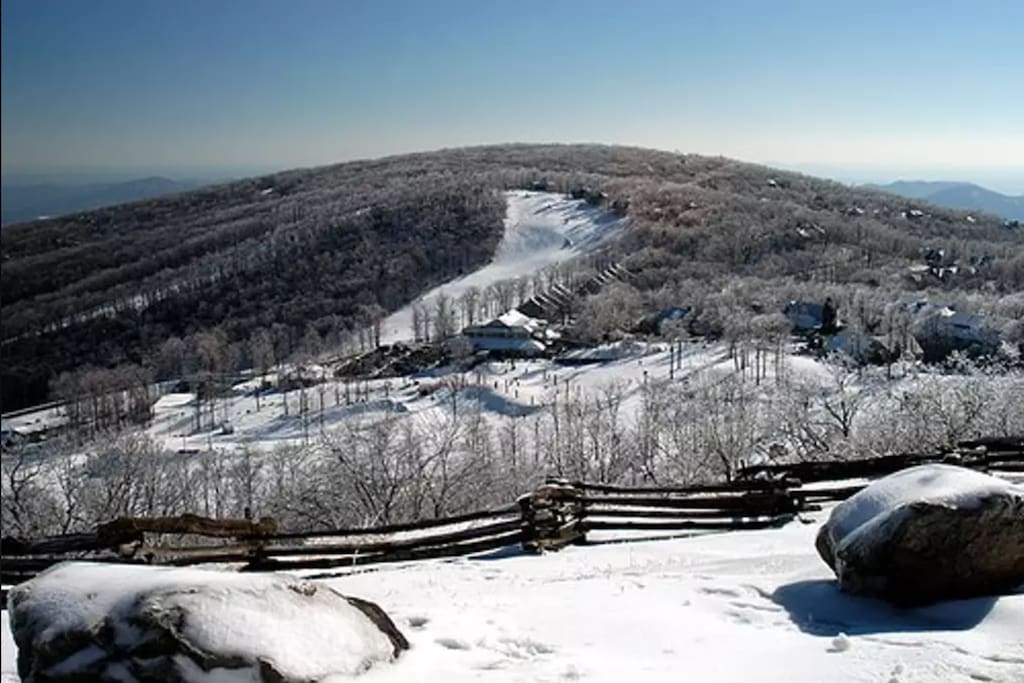Wintergreen Ski Slope-- down the road from our house.