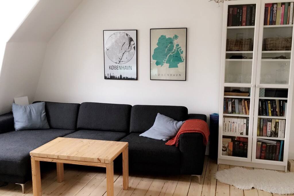 Tv stue og sovesofa