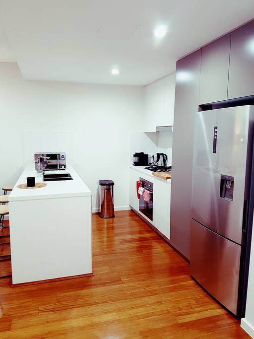 Modern open kitchen on livingroom
