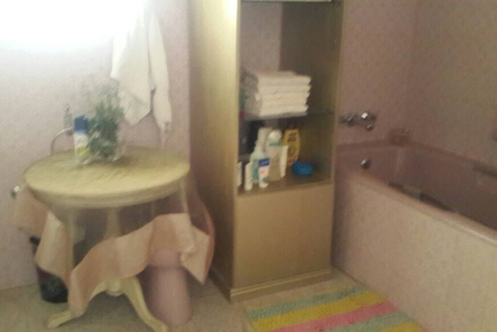 Bathroom with Bath tub &
separate shower