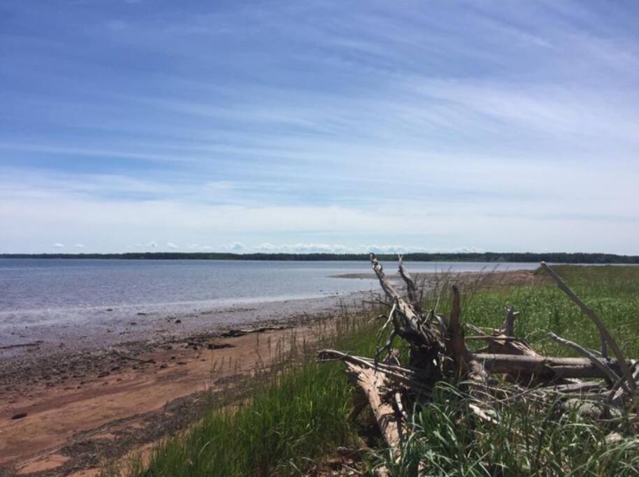 Private beach