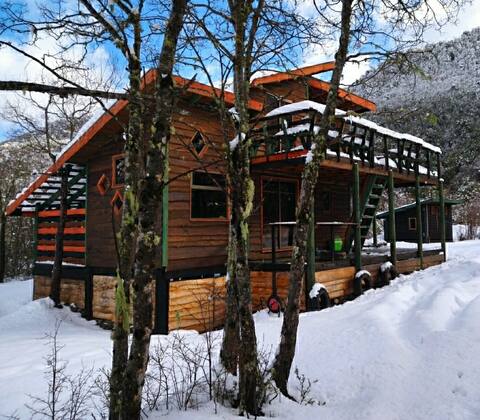 Solar cabin, with panoramic view in Las Trancas.
