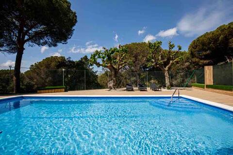 Wonderful house with large pool and forest