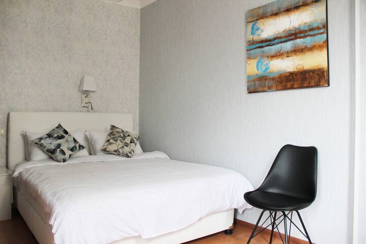 带加大双人床的卧室